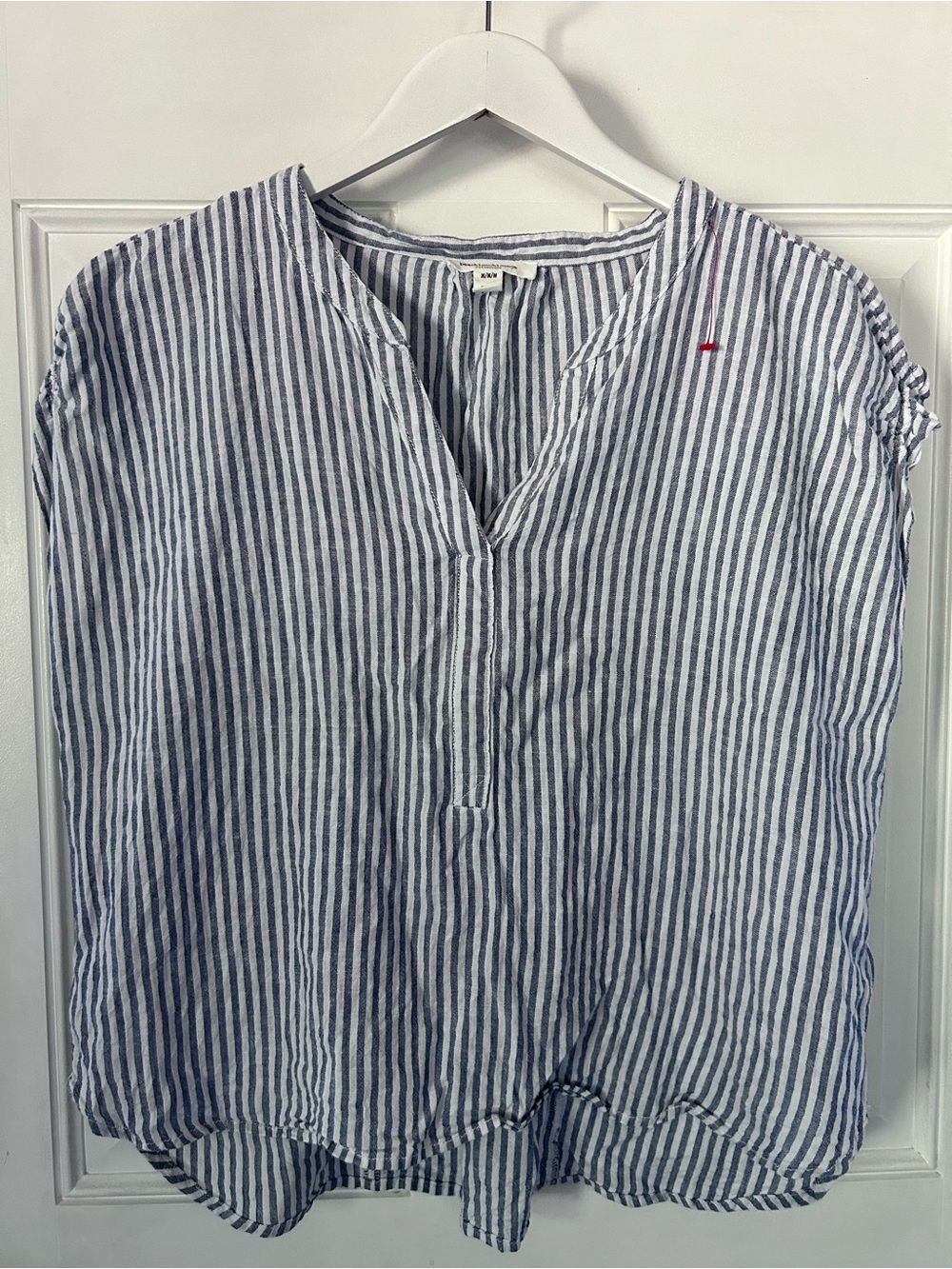 beachlunchlounge Blue & White Striped Short Sleeve Tee